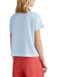 Benetton A-Line Gauze Shirt, Mid Blue
