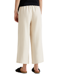Benetton Wide Leg Mid Cropped Linen Trousers
