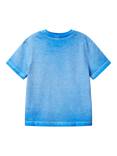 Benetton Kids' Cotton Faded T-Shirt, Bluette