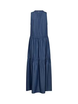MOS MOSH Sabri Denim Dress, Mid Blue - view 2, Mid Blue
