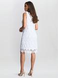 Gina Bacconi Sleeveless Lace Shift Dress, White