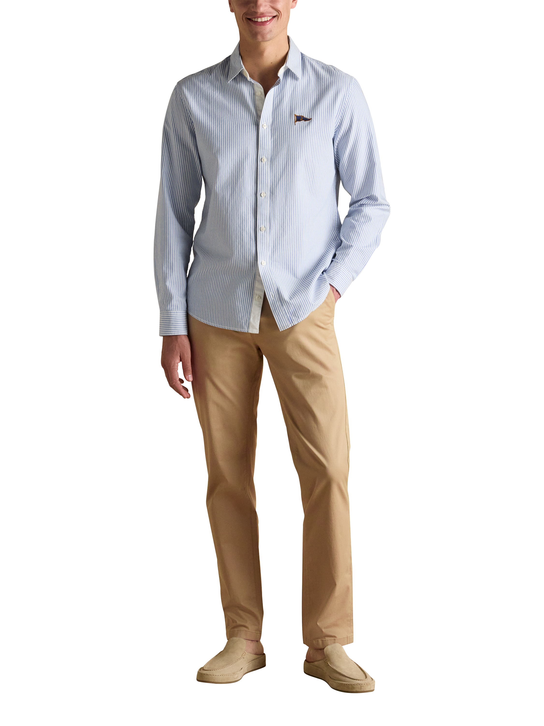 Product image 1 of 6, which shows Joules Cotton Blend Chinos, Tan, 30 R