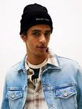 Tommy Hilfiger Embroidered Logo Beanie Hat, Black