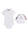 Tommy Hilfiger Baby Cotton Blend Polo Bodysuit Gift Set, White