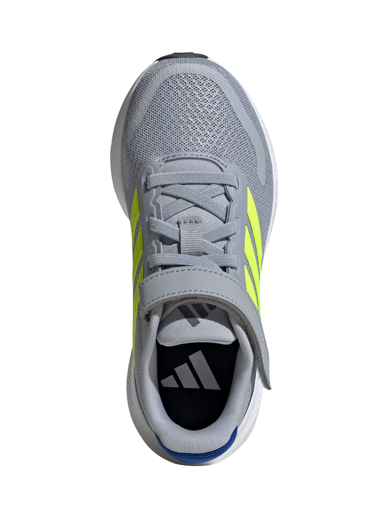 Product image 3 of 7, which shows adidas Kids' Run Falcon Trainers, Grey/Lemon, 11 Jnr