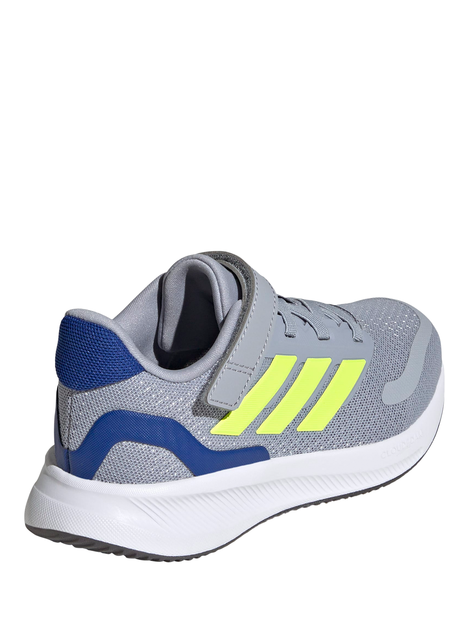 Product image 5 of 7, which shows adidas Kids' Run Falcon Trainers, Grey/Lemon, 11 Jnr