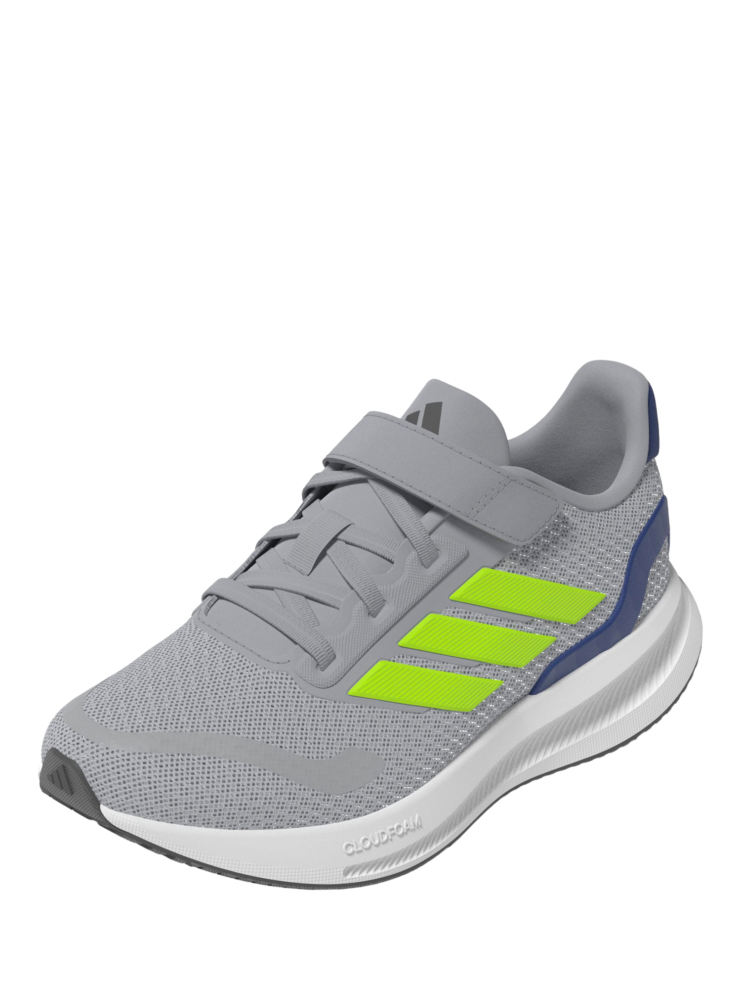 Product image 6 of 7, which shows adidas Kids' Run Falcon Trainers, Grey/Lemon, 11 Jnr