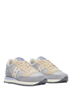 Saucony Jazz Original Trainers - view 2, Grey/Tan