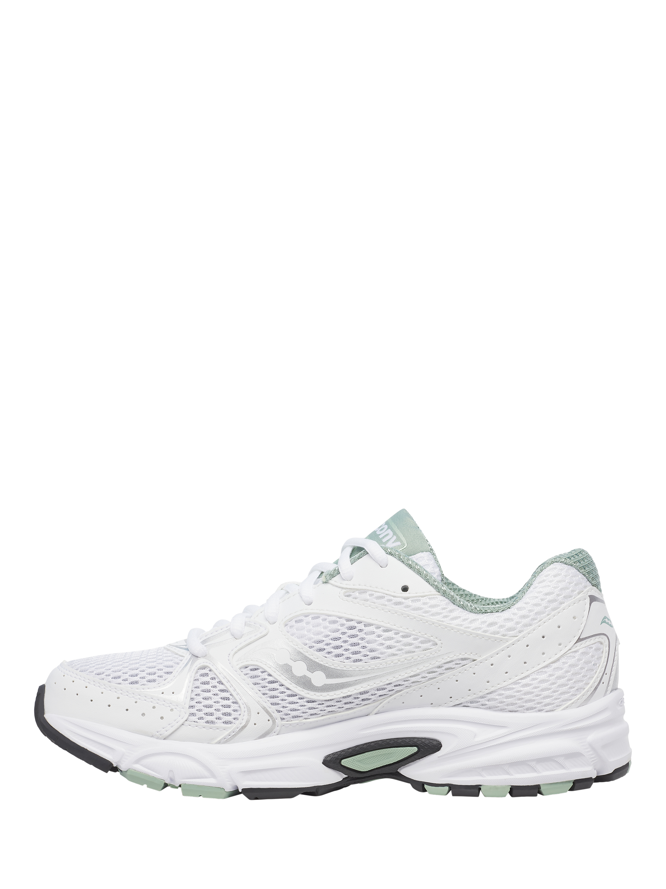 Product image 4 of 6, which shows Saucony Ride Millennium Trainers, White/Green, 9