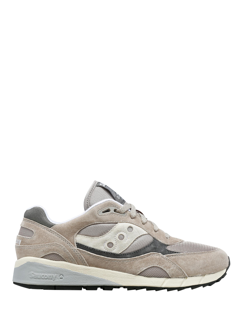 Product image 1 of 5, which shows Saucony Shadow 6000 Trainers, Grey/Multi, 4.5