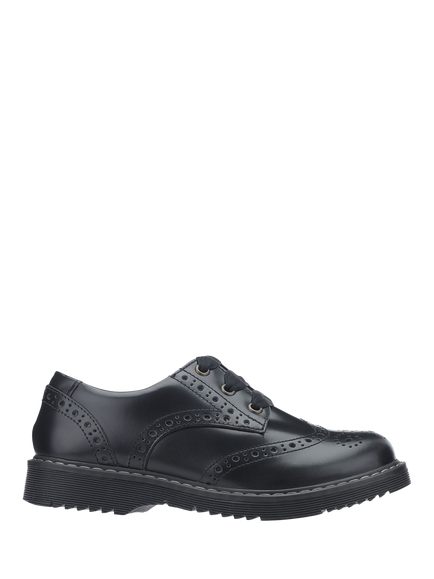 Start-Rite Kids' Impulsive Angry Angels Leather Shoes, Black Leather, Black Leather