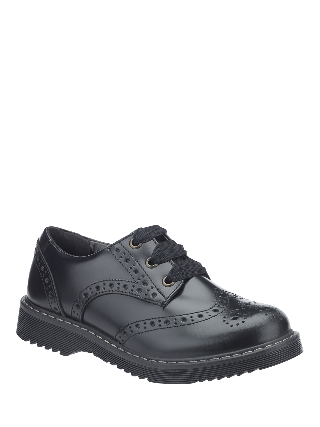 Product image 3 of 8, which shows Start-Rite Kids' Impulsive Angry Angels Leather Shoes, Black Leather, EU33