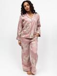 Fable & Eve Fulham Floral Long Sleeve Long Pyjama Set, Pink
