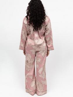 Fable & Eve Fulham Floral Long Sleeve Long Pyjama Set, Pink - view 2, Pink