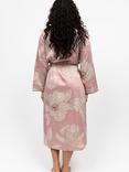 Fable & Eve Fulham Floral Maxi Dressing Gown, Pink