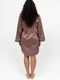 Fable & Eve Fulham Long Sleeve Knee Length Nightshirt, Mocha