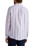 Benetton Linen Regular Fit Stripe Shirt, Multi