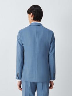 John Lewis Melange Wool Regular Fit Suit Jacket - view 2, Blue Melange