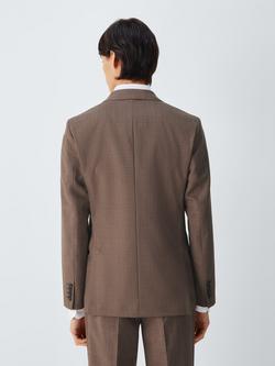 John Lewis Melange Wool Regular Fit Suit Jacket - view 2, Brown Melange