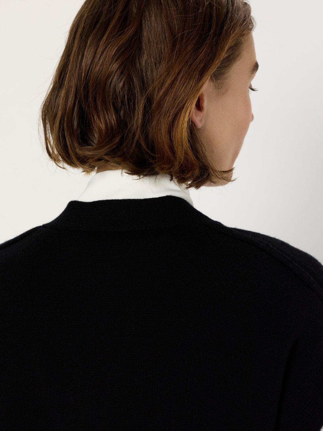 Product image 5 of 5, which shows Gerard Darel Eglea Button Knit Top, Black, 10