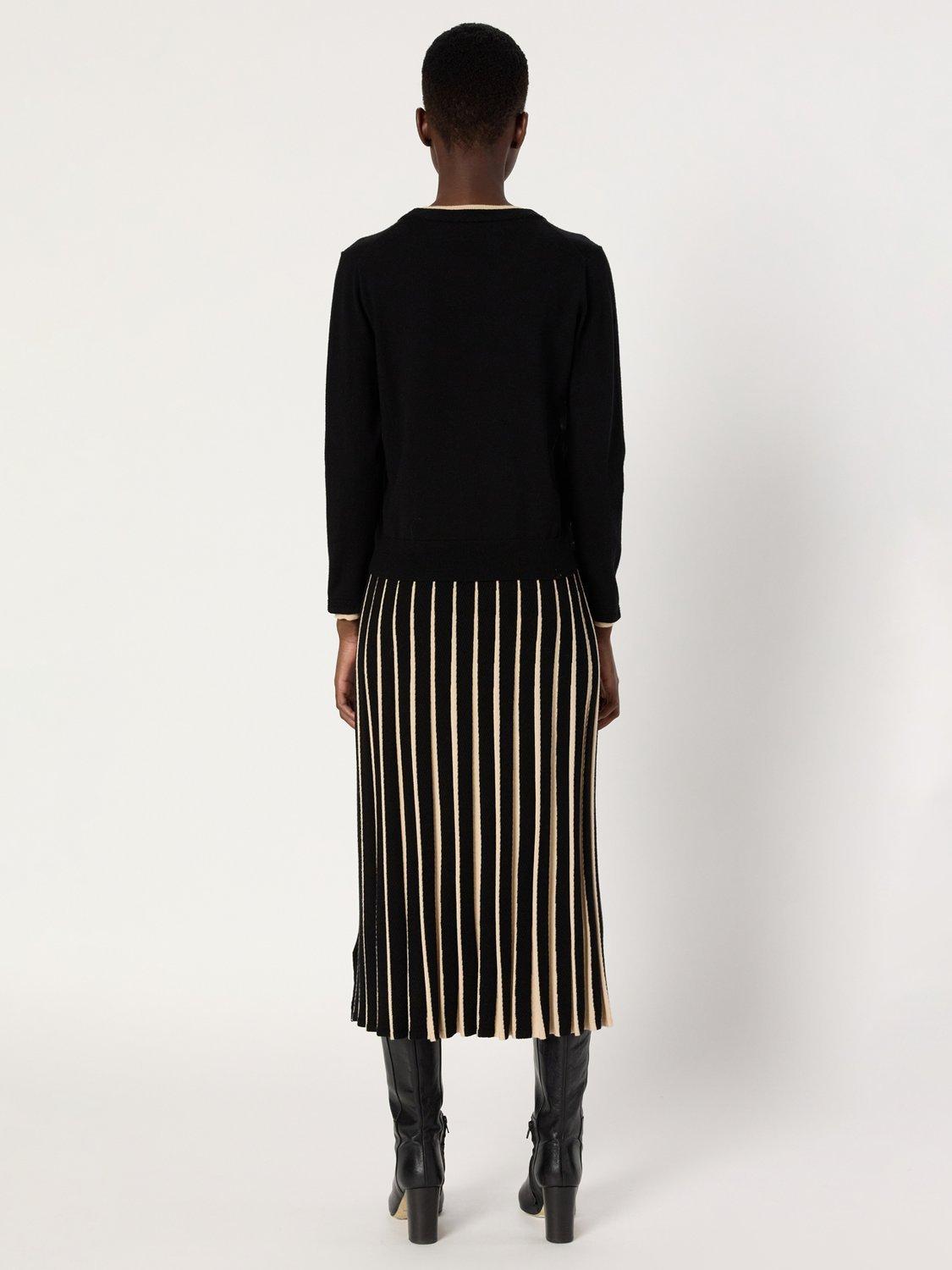 Product image 3 of 6, which shows Gerard Darel Elea Contrast Trim Jumper, Black, 10