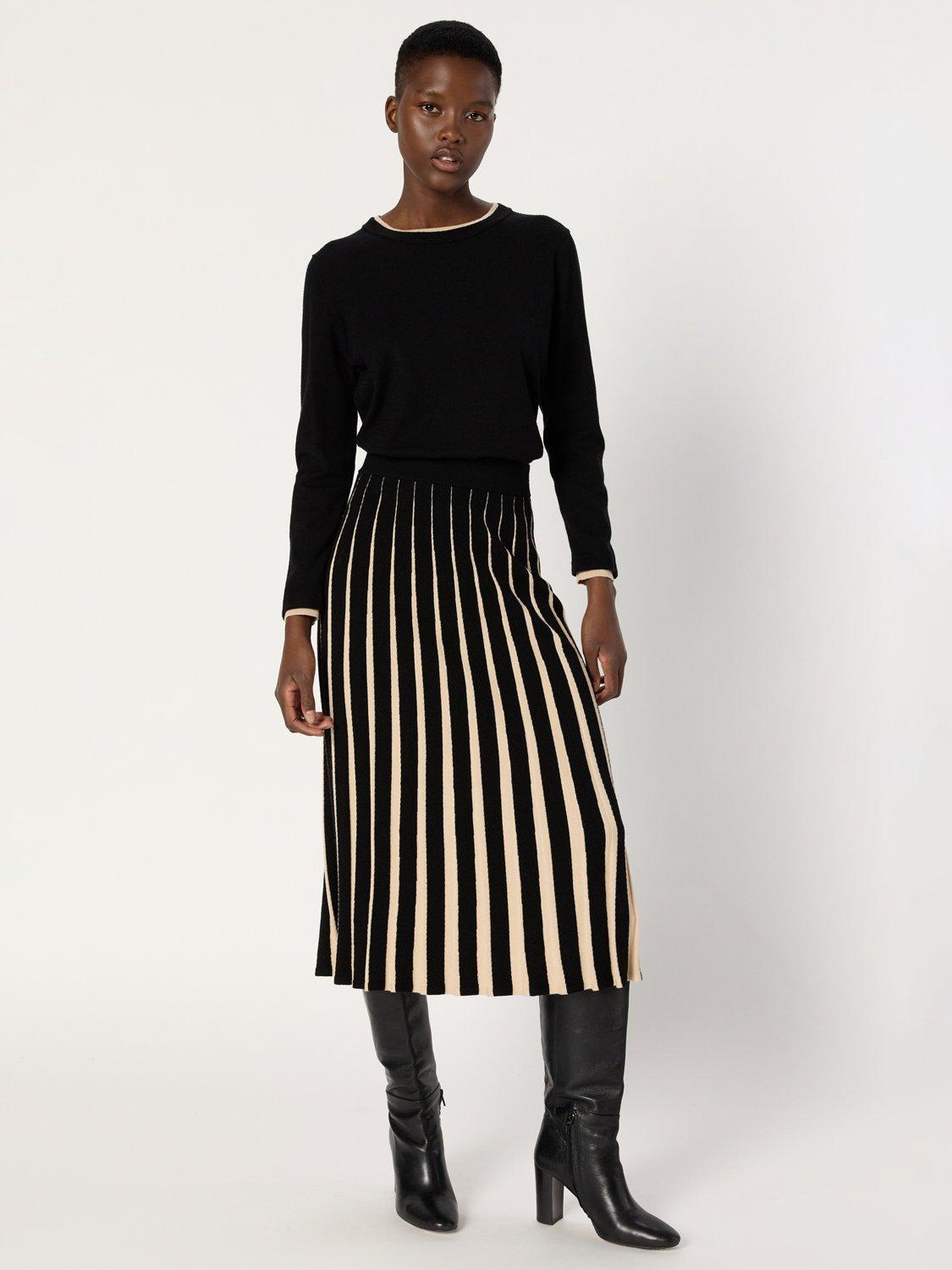 Product image 5 of 6, which shows Gerard Darel Elea Contrast Trim Jumper, Black, 10