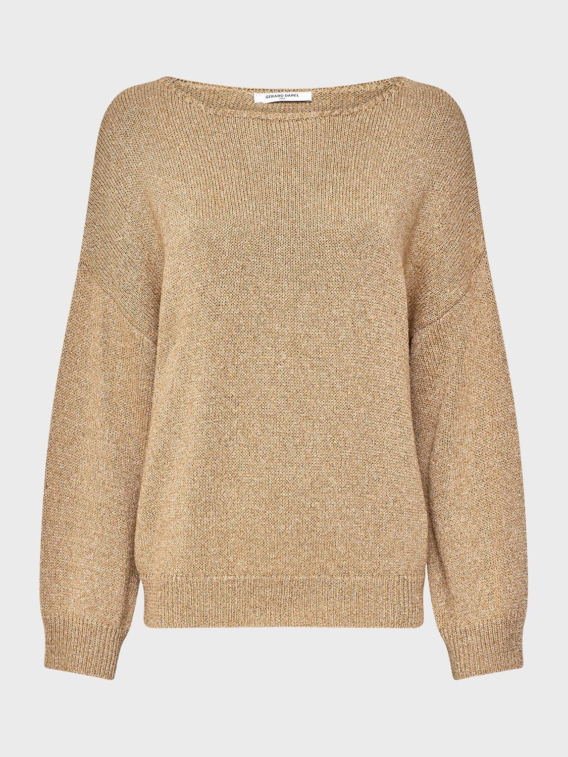 Product image 4 of 6, which shows Gerard Darel Elianna Sparkle Jumper, Gold, 10