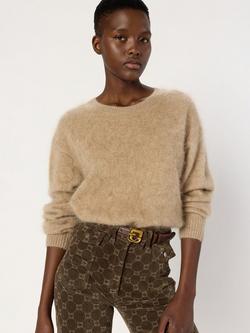 Gerard Darel Elina Pure Cashmere Jumper, Sand, Sand