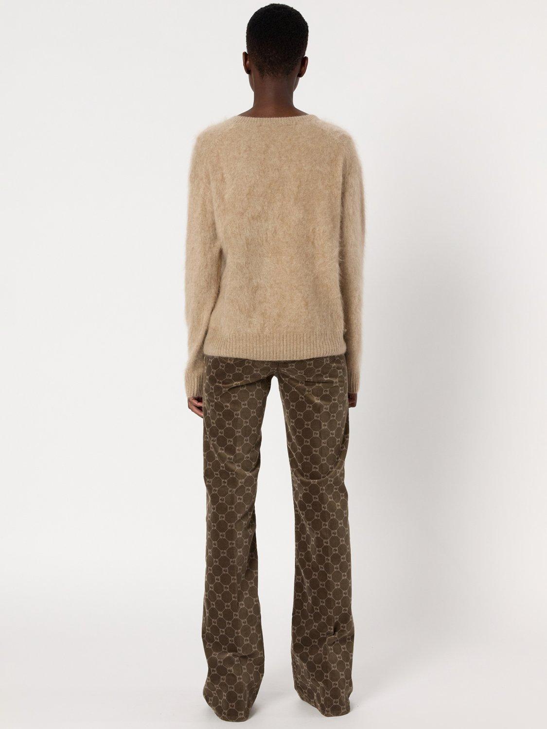 Product image 3 of 6, which shows Gerard Darel Elina Pure Cashmere Jumper, Sand, 6