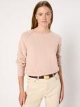 Gerard Darel Elisa Seam Detail Pure Wool Jumper, Pink