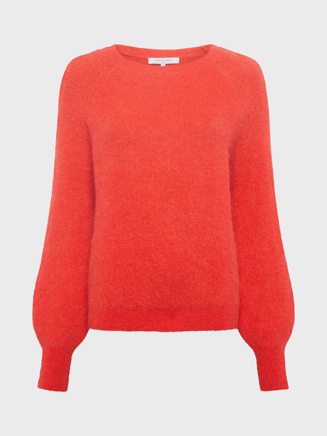 Product image 2 of 2, which shows Gerard Darel Elora Wool Blend Pullover Vest, Red, 6
