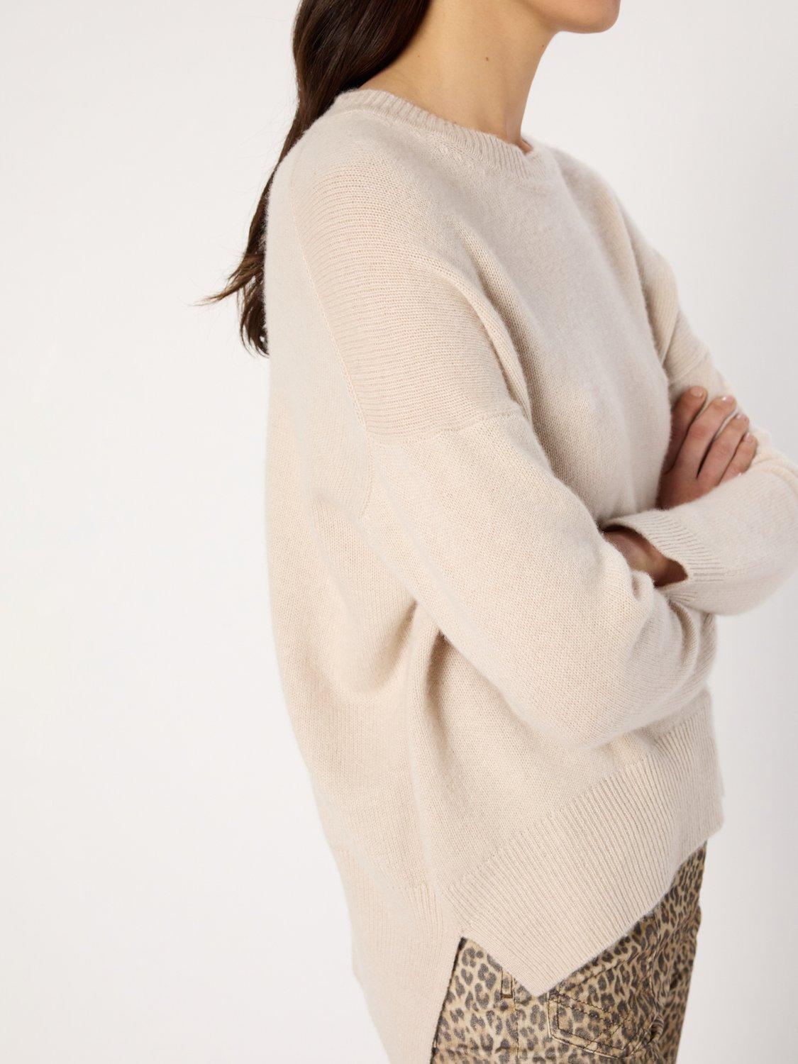 Product image 6 of 6, which shows Gerard Darel Ema Pure Cashmere Jumper, Natural, 10