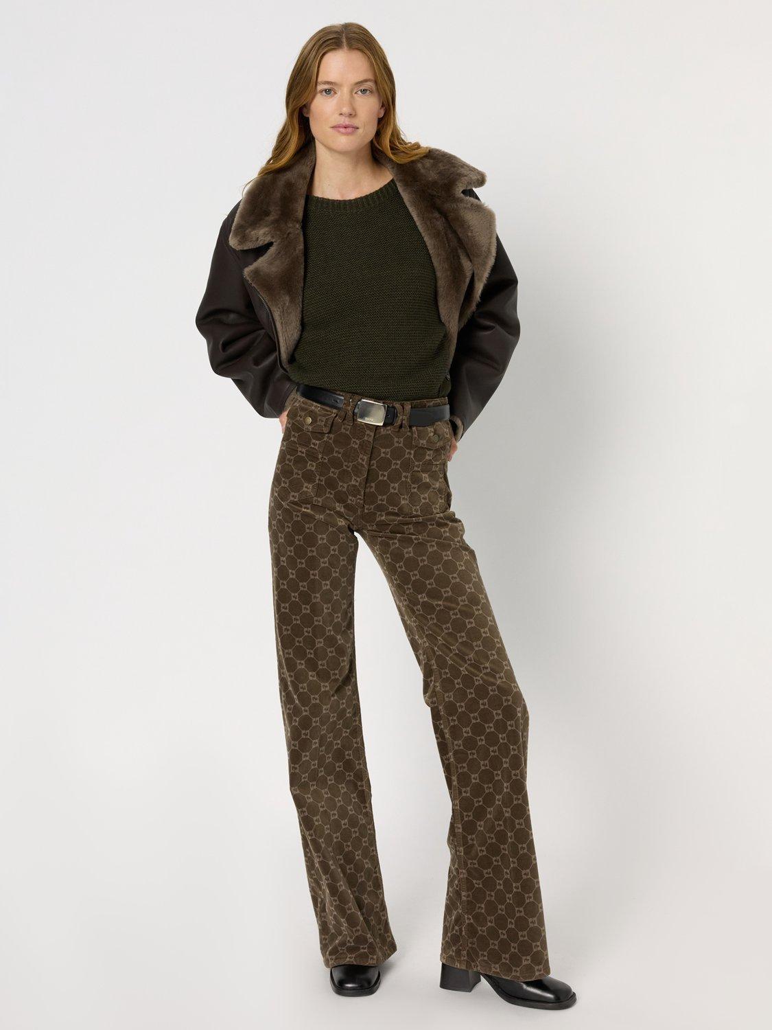 Product image 1 of 1, which shows Gerard Darel Emmae Wool Blend Jumper, Khaki, 10