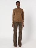 Gerard Darel Estelle Pure Merino Wool Cardigan, Camel