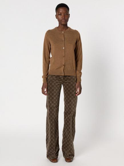 Gerard Darel Estelle Pure Merino Wool Cardigan, Camel, Camel