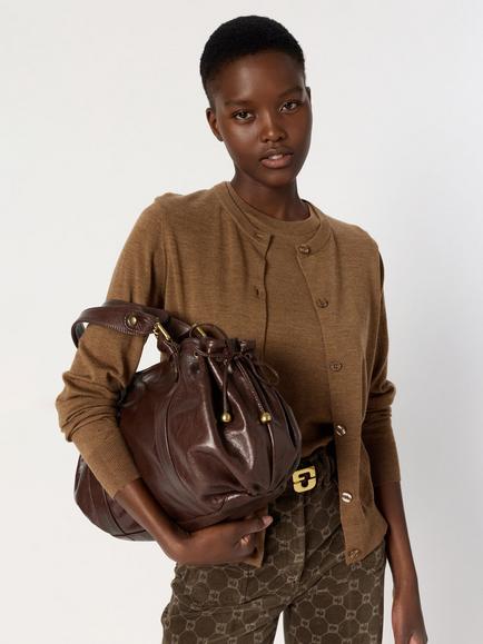 Gerard Darel Estelle Pure Merino Wool Cardigan, Camel - view 2, Camel