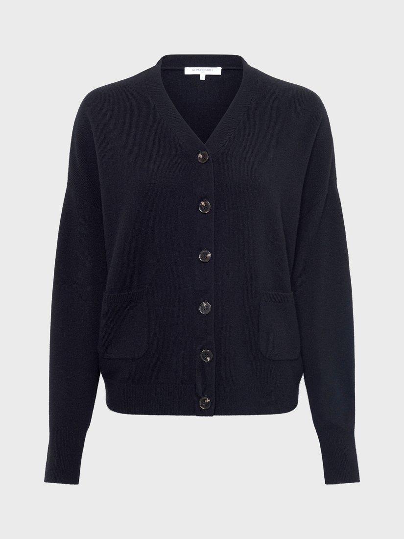 Product image 1 of 1, which shows Gerard Darel Estrella V-Neck Pure Cashmere Cardigan, Black, 10