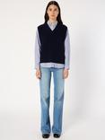 Gerard Darel Evita Pure Wool Tank Top, Navy