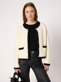 Gerard Darel Ewa Wool Rich Jacket, Ecru, Ecru