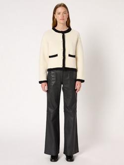 Gerard Darel Ewa Wool Rich Jacket, Ecru - view 2, Ecru
