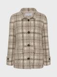Gerard Darel Manuela Check Print Wool Blend Coat