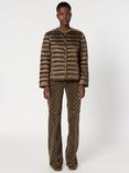 Gerard Darel Micaela Quilted Long Sleeve Round Neck Jacket