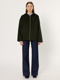 Gerard Darel Milana Wool Coat, Khaki Green - view 2, Khaki Green
