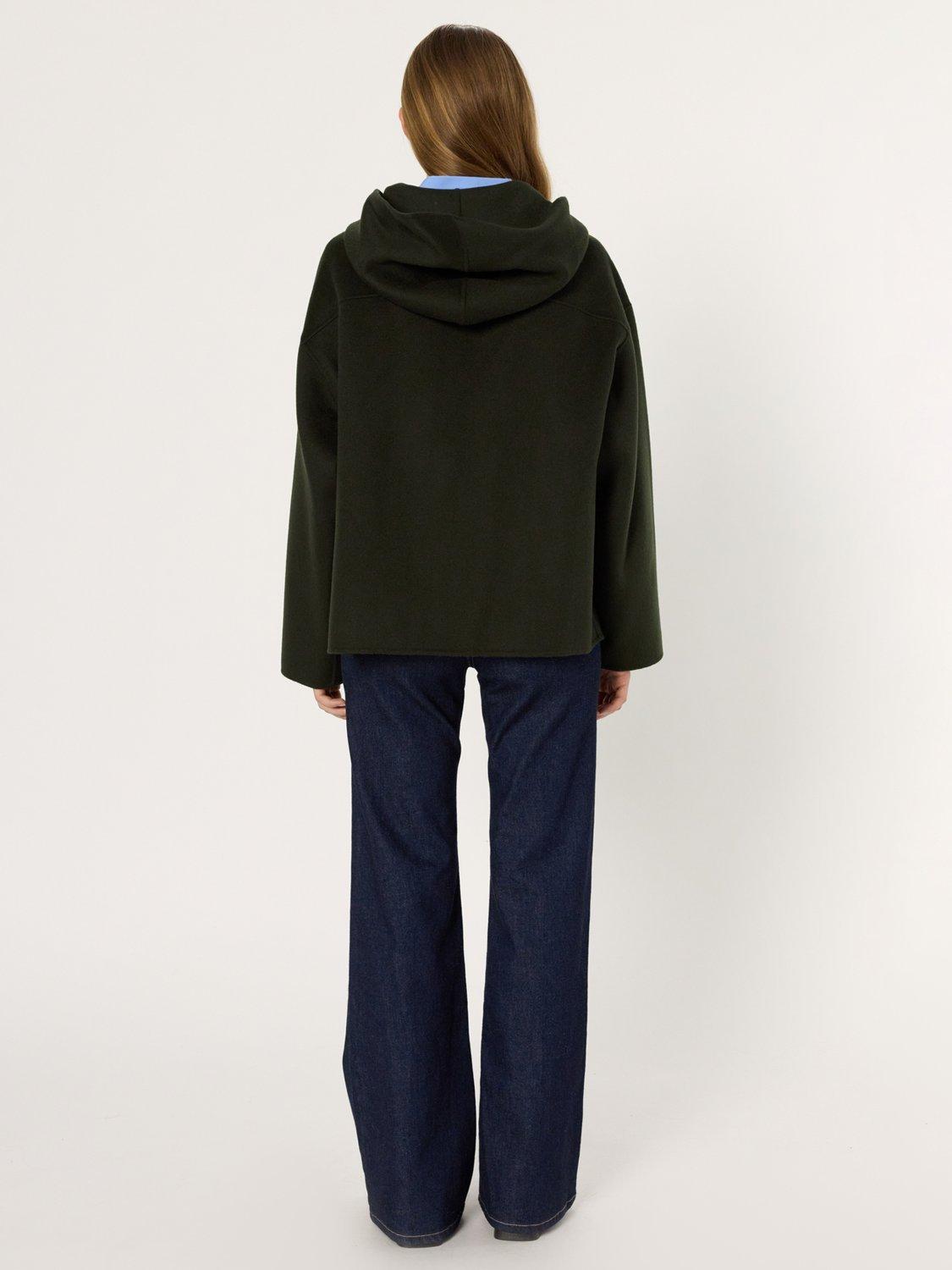 Product image 3 of 5, which shows Gerard Darel Milana Wool Coat, Khaki Green, 10