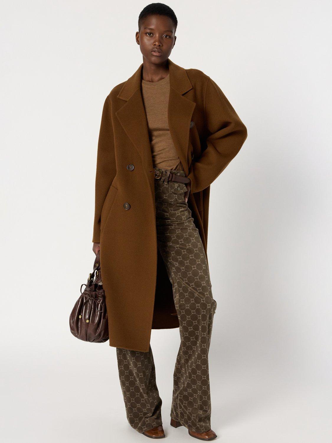 Gerard Darel Milena Wool Longline Overcoat