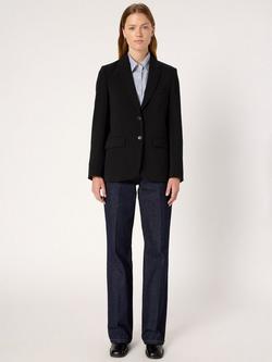 Gerard Darel Nacira Long Sleeve Collar Blazer - view 2, Black