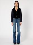 Gerard Darel Nais Cotton Blend Sleeveless V Neck Blazer