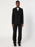 Gerard Darel Namira Wool Blend Long Sleeve Collar Blazer