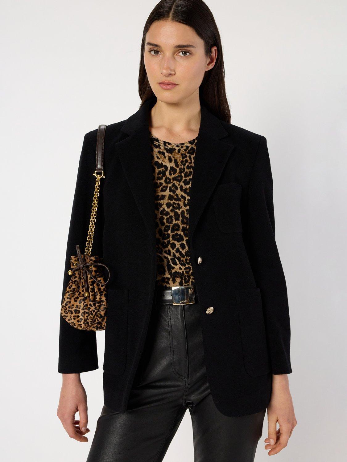Product image 1 of 6, which shows Gerard Darel Ninaelle Blazer, Black, 8