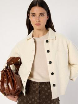 Gerard Darel Ninon Knitted Jacket, Ecru, Ecru